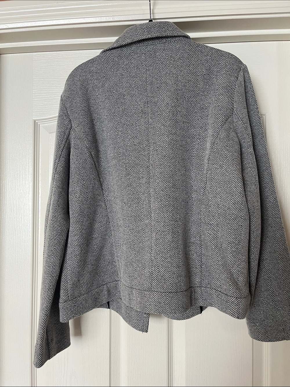 Apt. 9 Gray Herringbone Blazer Jacket